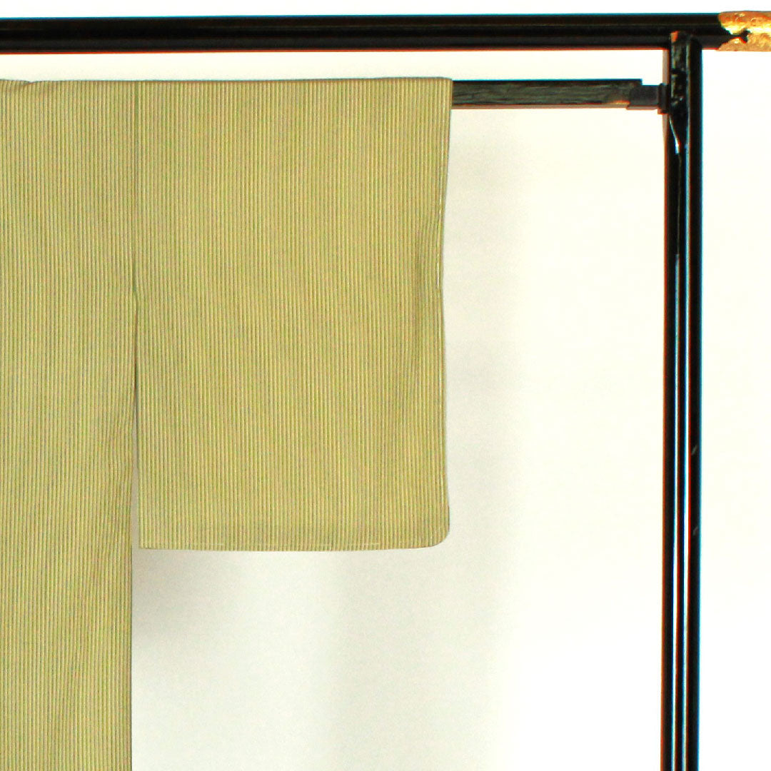 Small pattern, Length 160.5cm, Sleeve length 64cm, Lined, Striped, Polyester, S rank, Green, 1115000612319