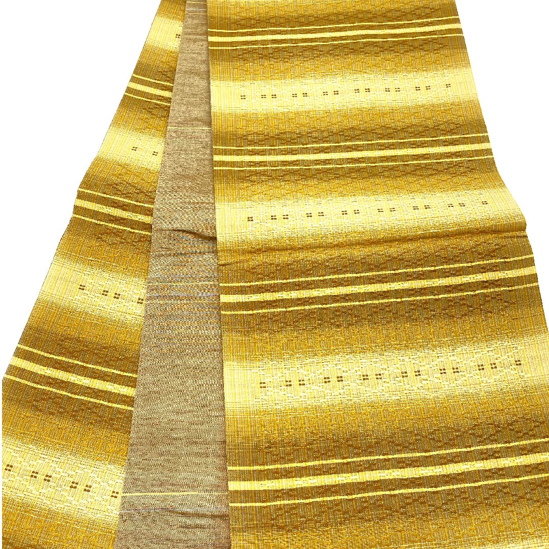 Fukuro Obi, Hanaori, Horizontal Gradation, Length 438cm, Pure Silk, S Rank, Full Length, Casual, Gradient Style, 1123002732399