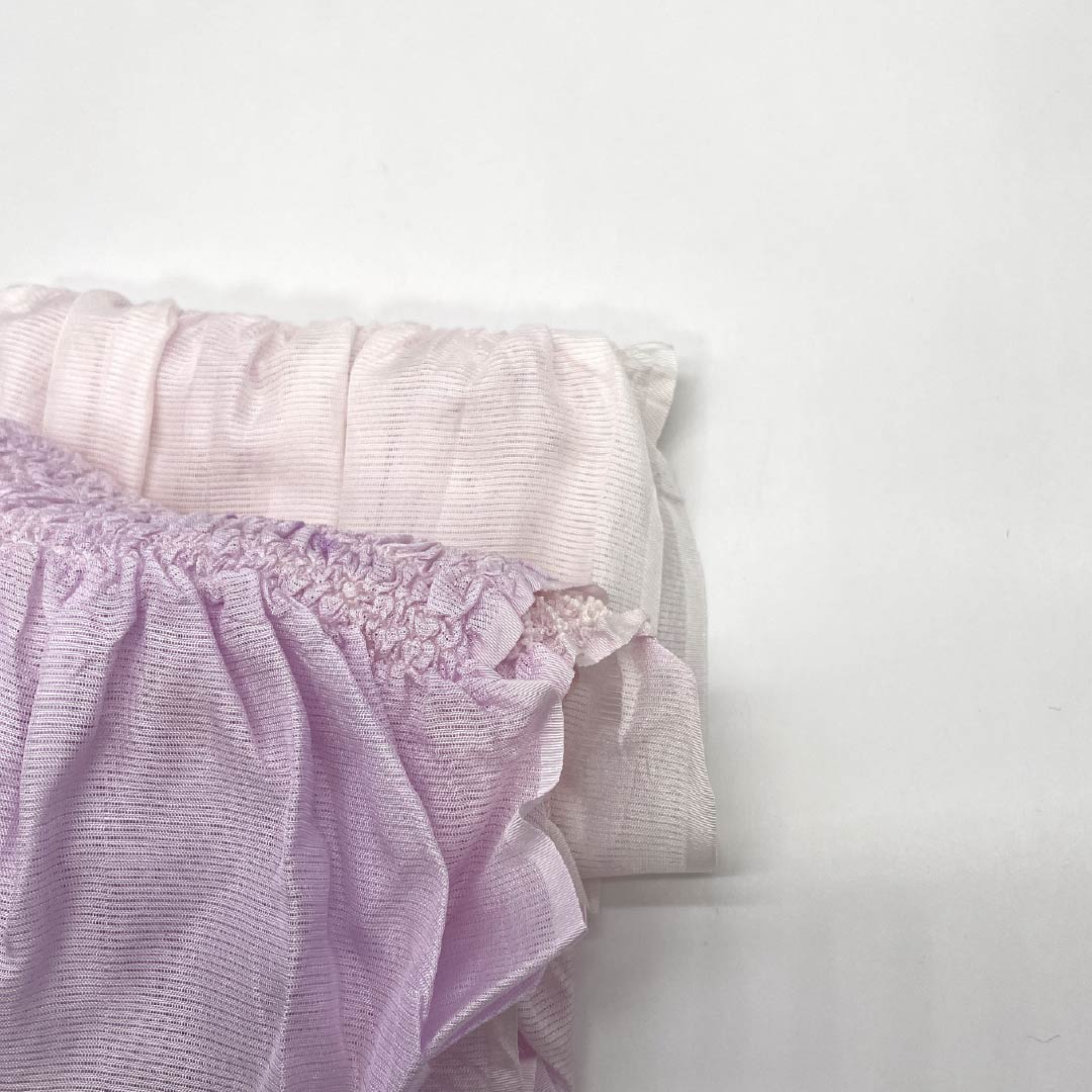 New Old Stock Obi-jime and Obi-age Set, Pure Silk, NEW Rank, Nioume-iro (pinkish-purple) and Usuzakura-iro (pale cherry blossom pink), Summer Wear, Shibori, Length approx. 162cm, Width approx. 1.4cm, Casual, Pink Tone, 1141000271313