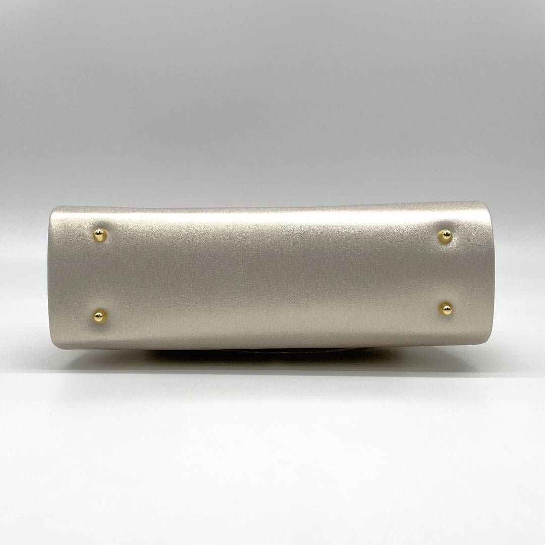 Formal Japanese style bag, silver (gin-iro), for Tomesode, Aurora, bottom studs, silver, NEW rank, 113900043122