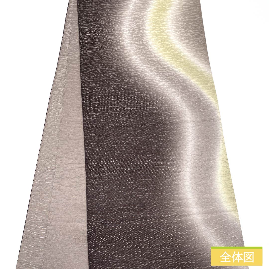 Fukuro Obi, Pure Silk Dyed Obi with Abstract Pattern, 500cm Length, S Rank, Pointed Pattern, Gradient, Semi-Formal, 1123014752499
