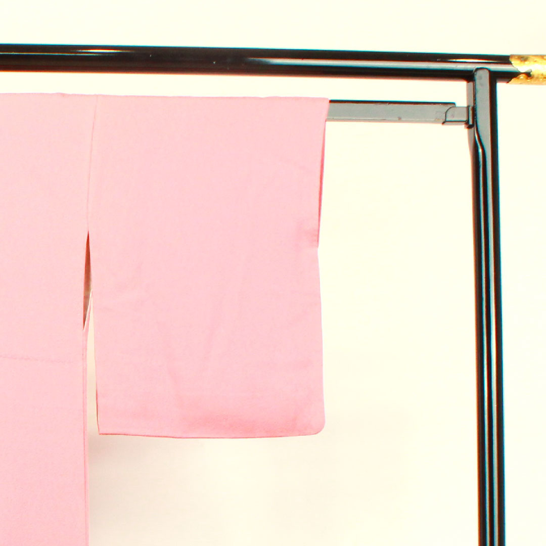 Solid color, Choshun color, Chrysanthemum, Double-layered Katabami, Length 153.5cm, Sleeve length 61cm, Lined, Pure silk, A rank, Pink, 1114000593213