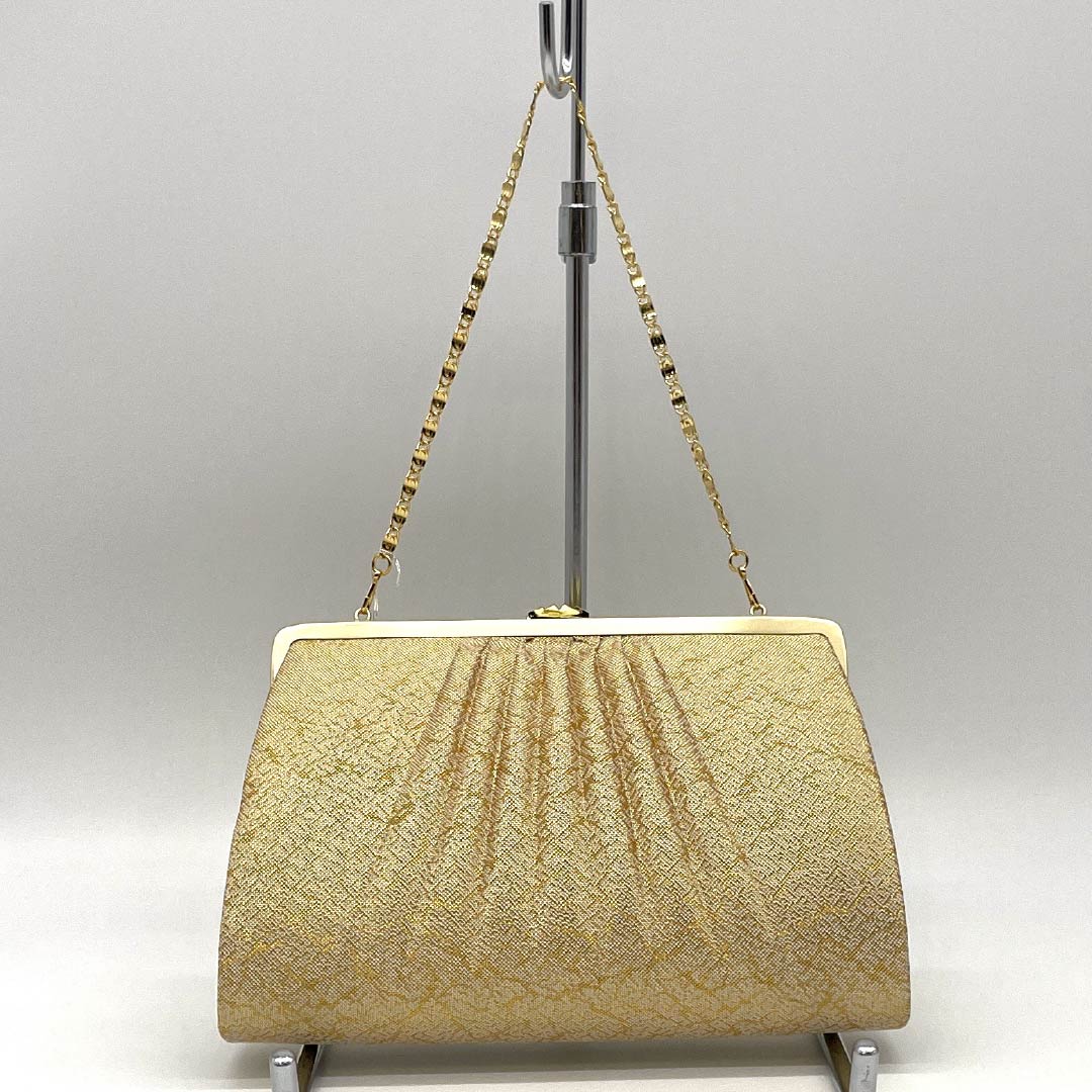 Formal Japanese Style Bag, S Rank, Saga Nishiki with Auspicious Motifs and Gold, 113900071221