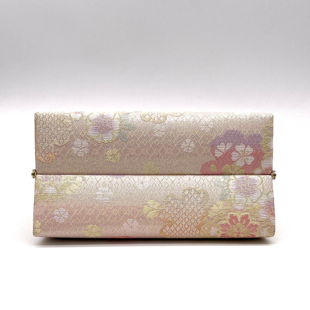 和装バック フォーマル 桜色(さくらいろ) 振袖用 桜 古典柄 ピンク系 Sランク 113900051213