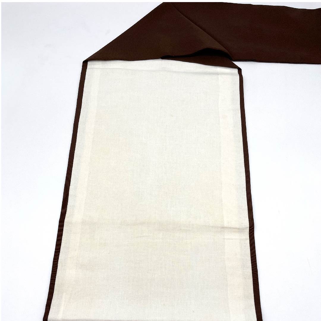 Nagoya obi, boiled black color, Shiose, floral pattern, dyed obi, obi length 375cm, pure silk, A rank, point pattern, semi-formal, brown, 1124003543314, Nagoya style