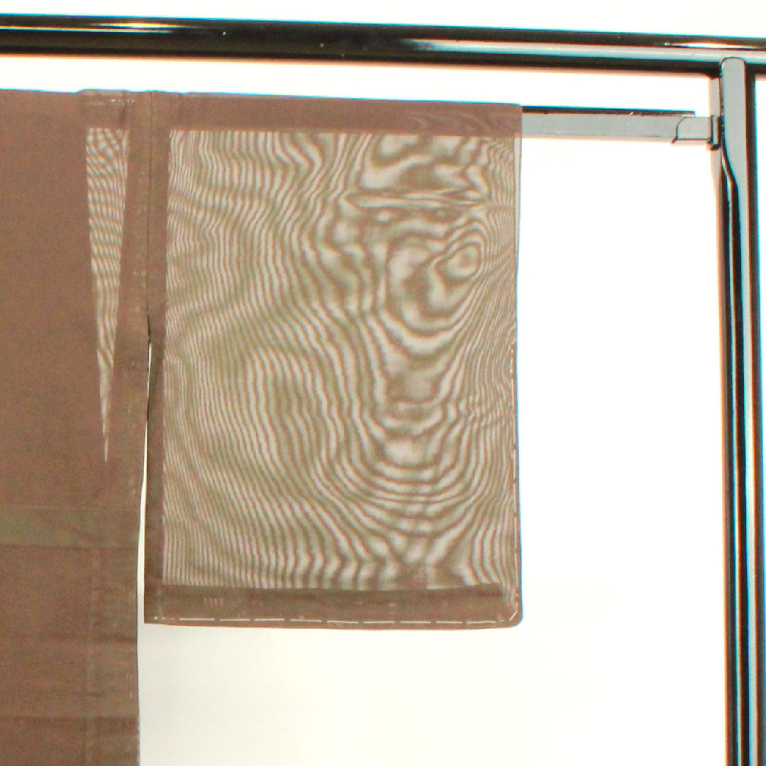 Summer item, pure silk, plain color, length 170cm, sleeve length 65.5cm, charcoal black, basting thread included, gauze, A rank, brown, 1132001353614
