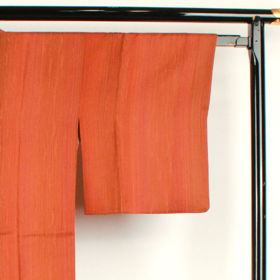 Michiyuki coat, length 93cm, sleeve length 63.5cm, birch color, blurred pattern, pure silk, A rank, lined, brown, 1117000503914