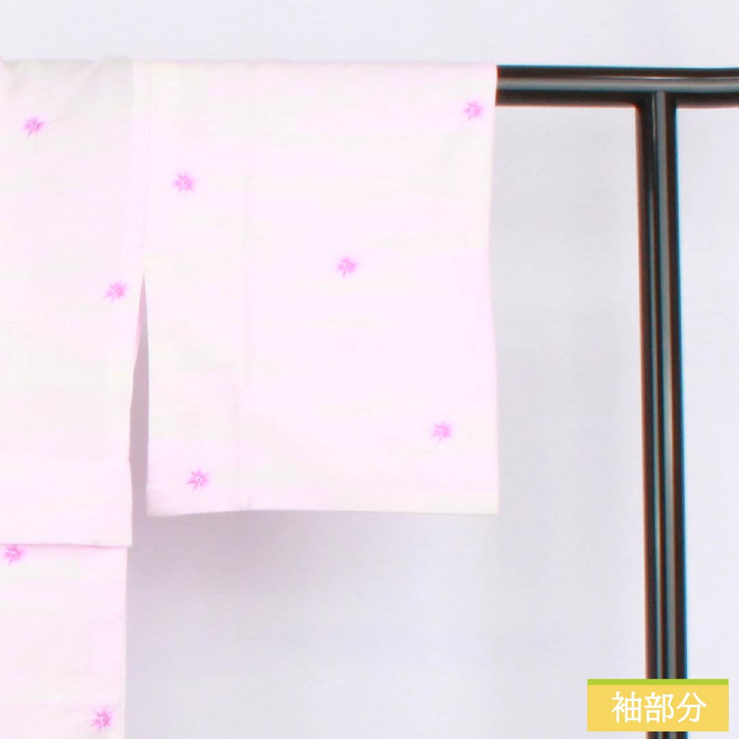 Nagajuban (long under-kimono), Polyester, Grade A, Length 115cm, Sleeve Length 61cm, Single-layer, Pale Pink (tankoshoku), Abstract Pattern, Half-collar, with Raising, Purple, 1129000783120