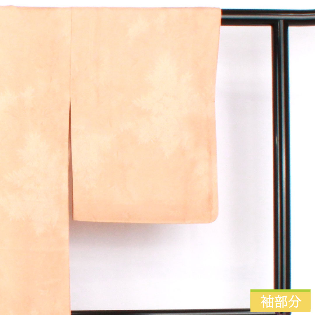 Plain color, pure silk, length 156cm, sleeve length 63.5cm, flesh color, twill, one crest, shadow swallowtail butterfly, lined, S rank, orange, 1114001902326