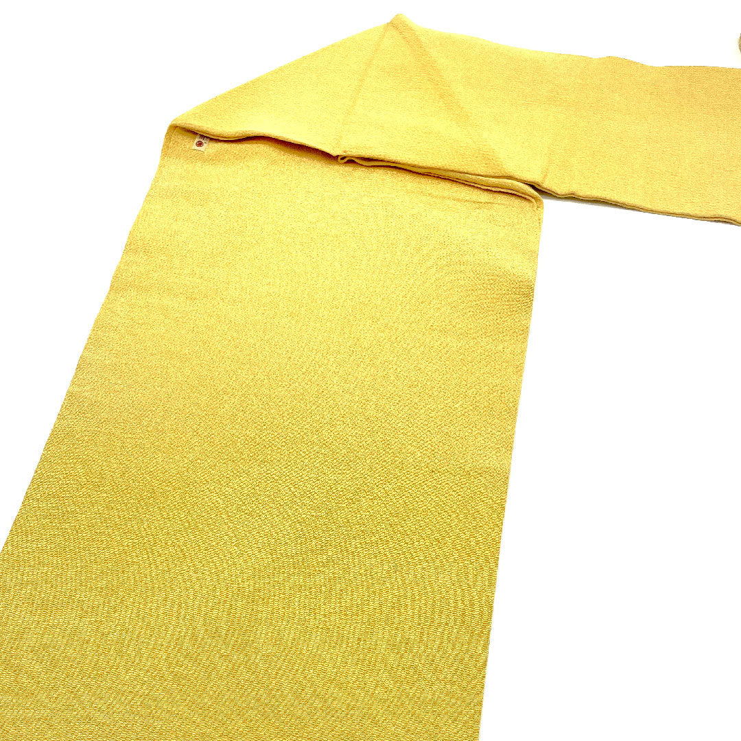 Nagoya obi, Kyoto Bingata dyed obi, crepe, auspicious pattern, obi length 360.5cm, pure silk, A rank, point pattern, casual, yellow, 1124001983323, Nagoya style
