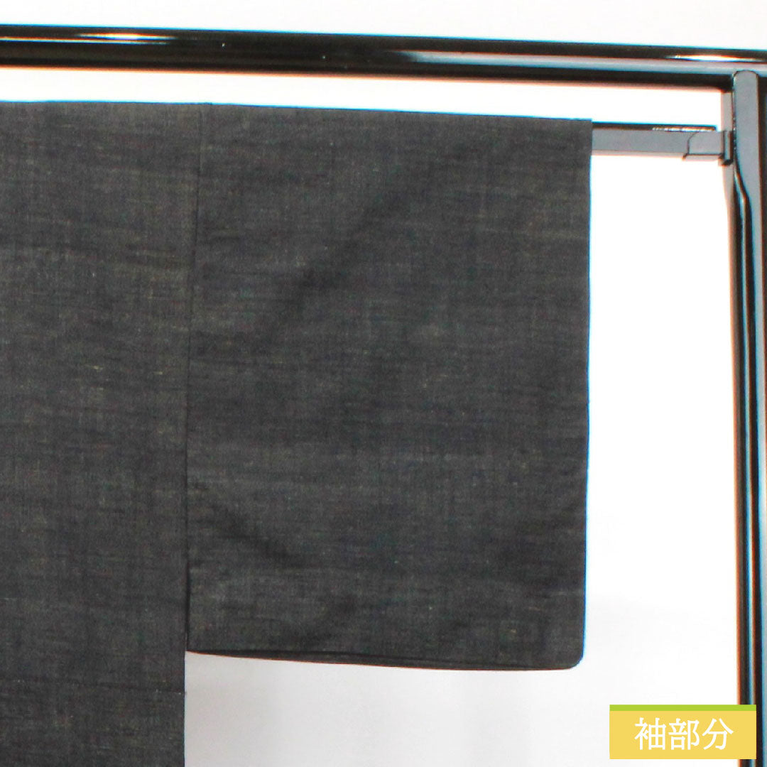 Men's pure silk, length 138.5cm, sleeve length 71cm, S rank, lined, black, 1119000662310