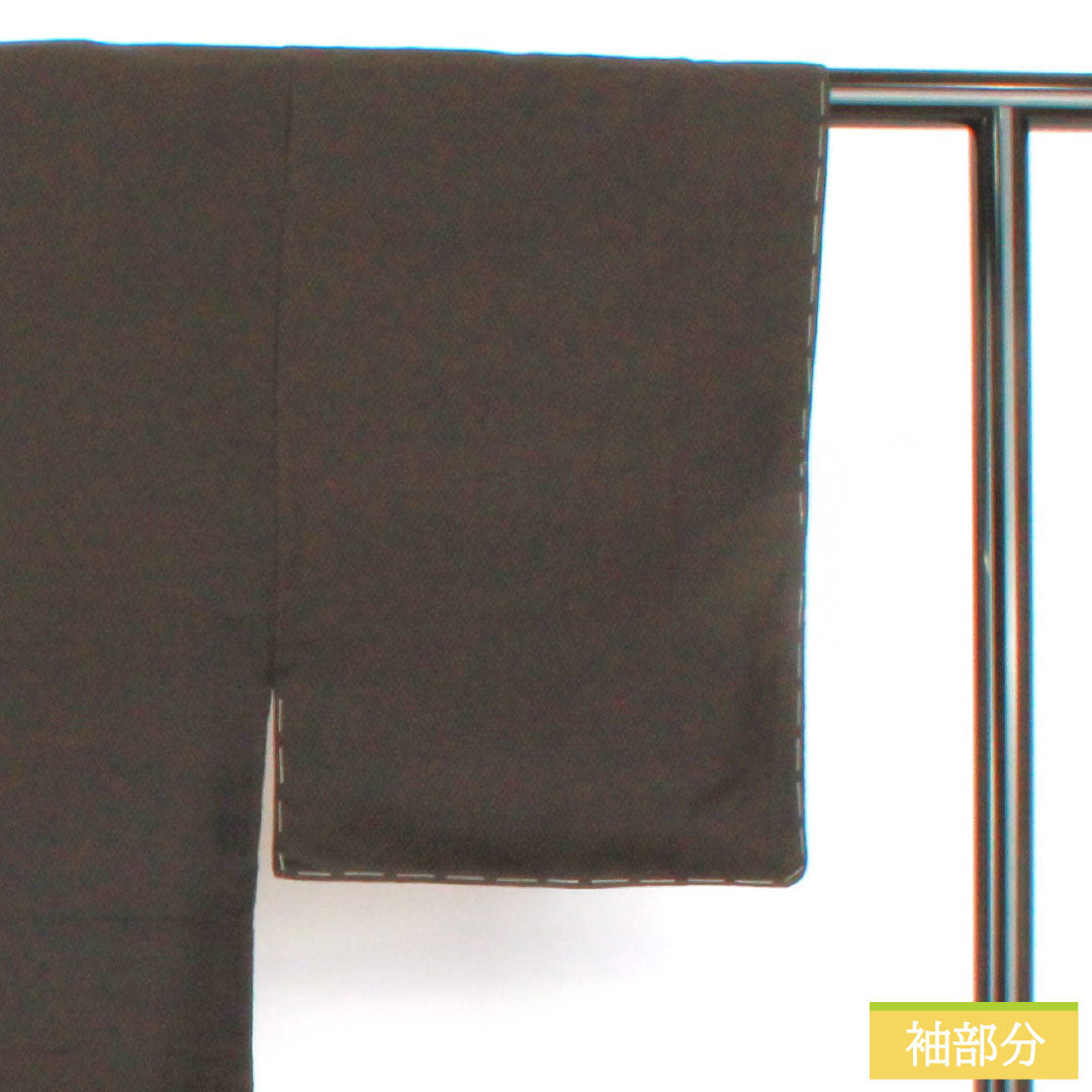 Men's pure silk, A-rank, length 139cm, sleeve length 66.5cm, chestnut color, lined, brown with basting threads, product number 1119001663314