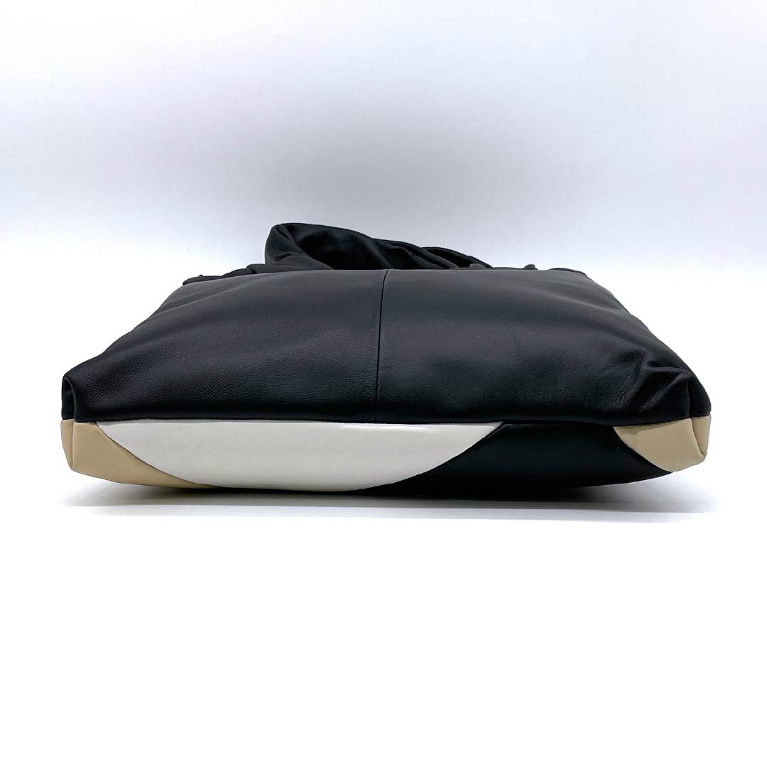 (Like New) Western-style Cowhide Leather Bag, S-Rank, Like New, Cowhide Leather, 2-Way, Black, 119700026210