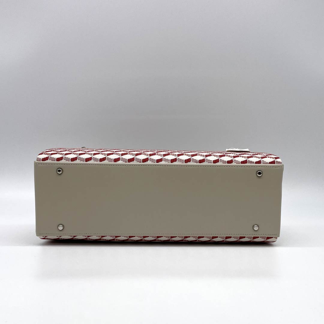 (Like New) Casual Japanese Bag, New Rank, Hakata Ori Okura Orimono Seinosuke Rikyu Bag, Red, 113900111112