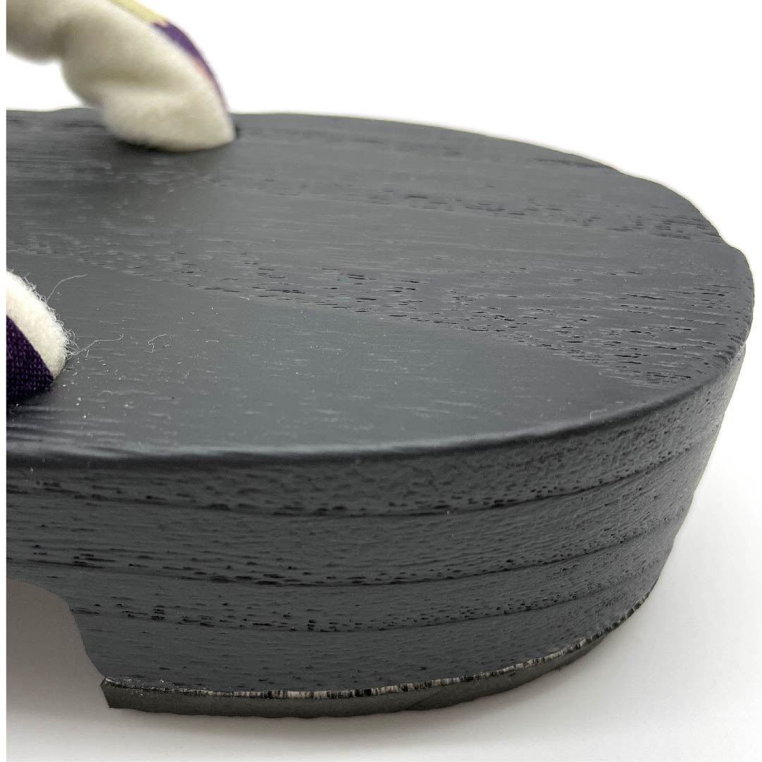(Brand new, unused) Geta (Japanese clogs) with cherry blossoms, chrysanthemums and plum blossoms, size XL, black, NEW rank, 1122000941510