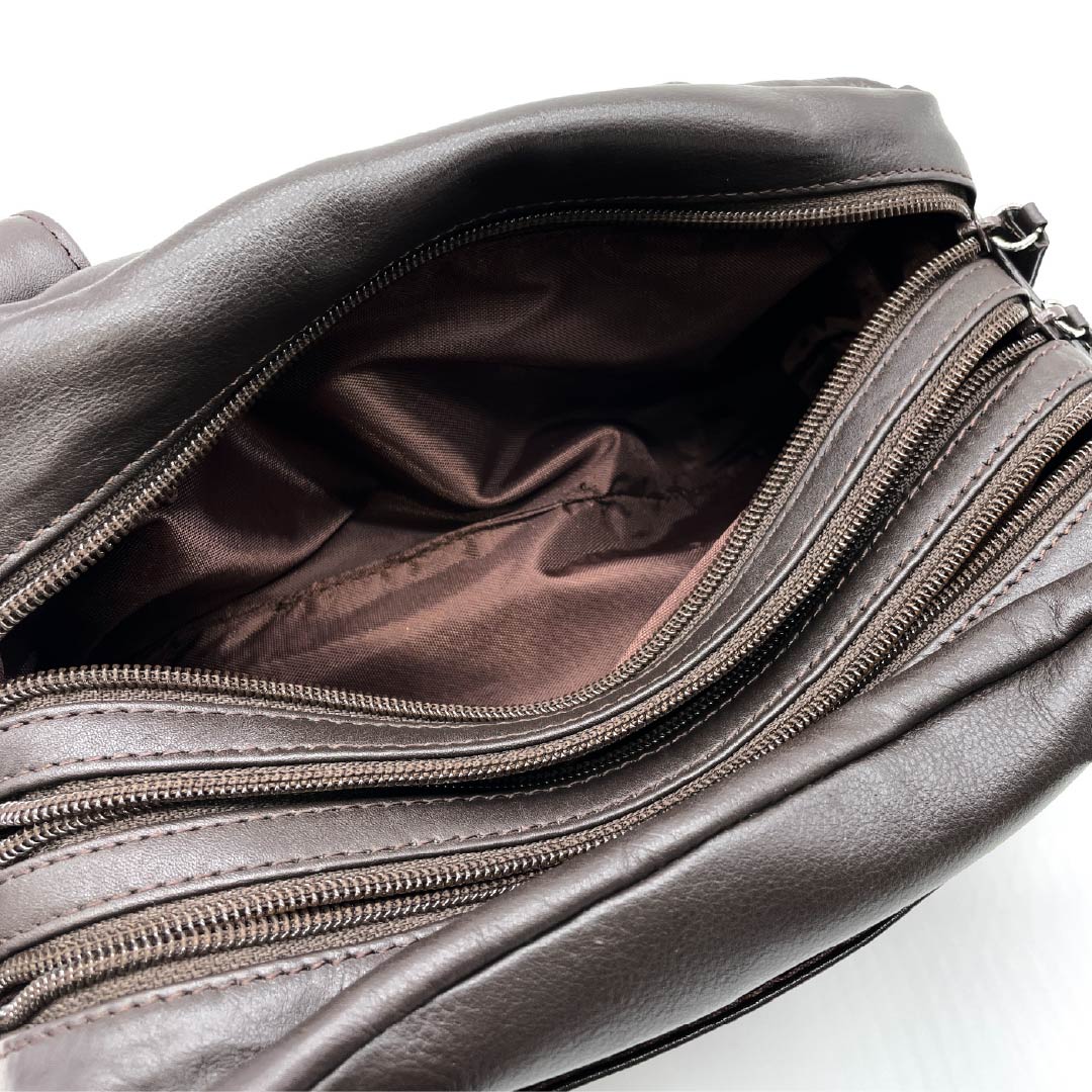 (Like New) Western-style Cowhide Leather Bag, Grade A, Like New, Cowhide Leather, 2-Way, Brown, 119700012314