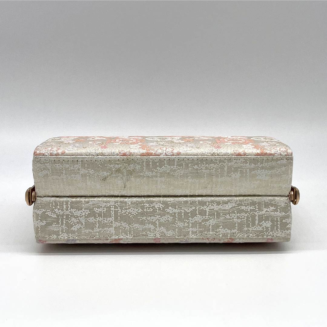 (新古品)草履バッグセット フォーマル Aランク 華文 帯地 Lサイズ 金系 1133000423421