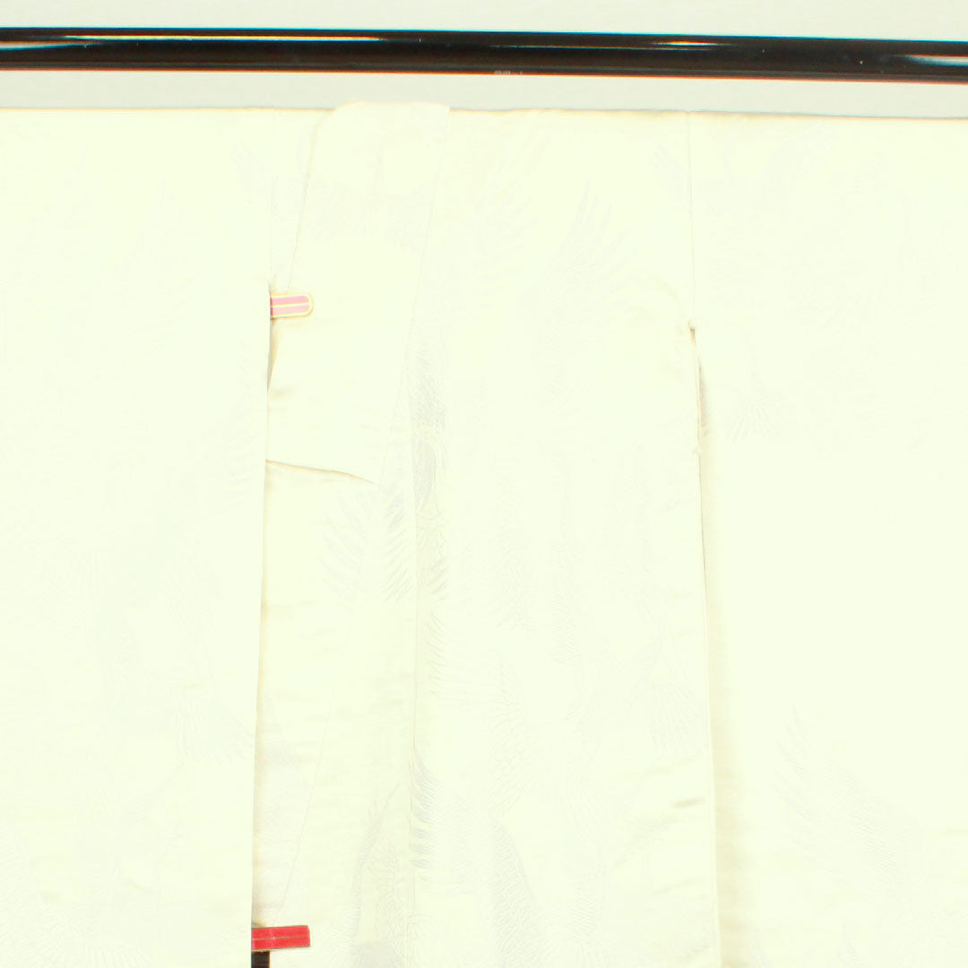 Shiromuku (White Kimono) Length 194cm Karaori Hakutsuru Silk A Rank Awase White 1110000503911