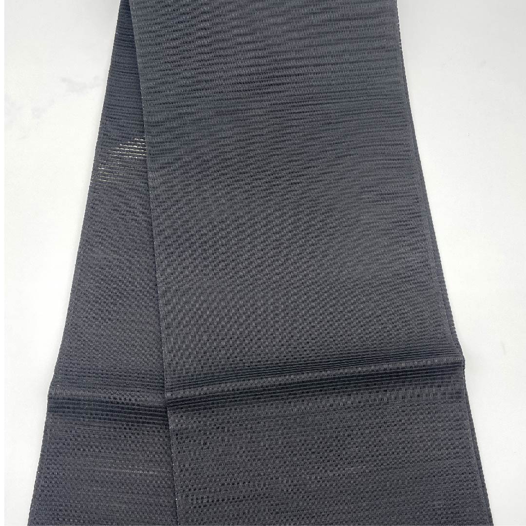 (新品未使用品)袋帯 夏帯 黒色 幾何学模様 夏物 帯丈442cm 正絹 NEWランク ポイント柄 セミフォーマル 黒系 1123008471310