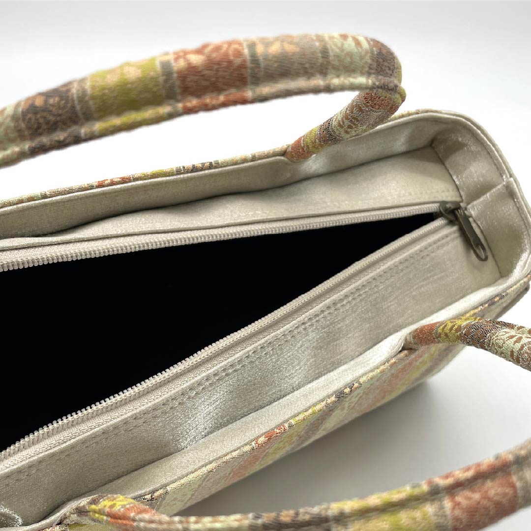 (Like New) Semi-Formal Japanese Style Bag, New Rank, Shosoin Design Rikyu Bag, Beige, 113900119125
