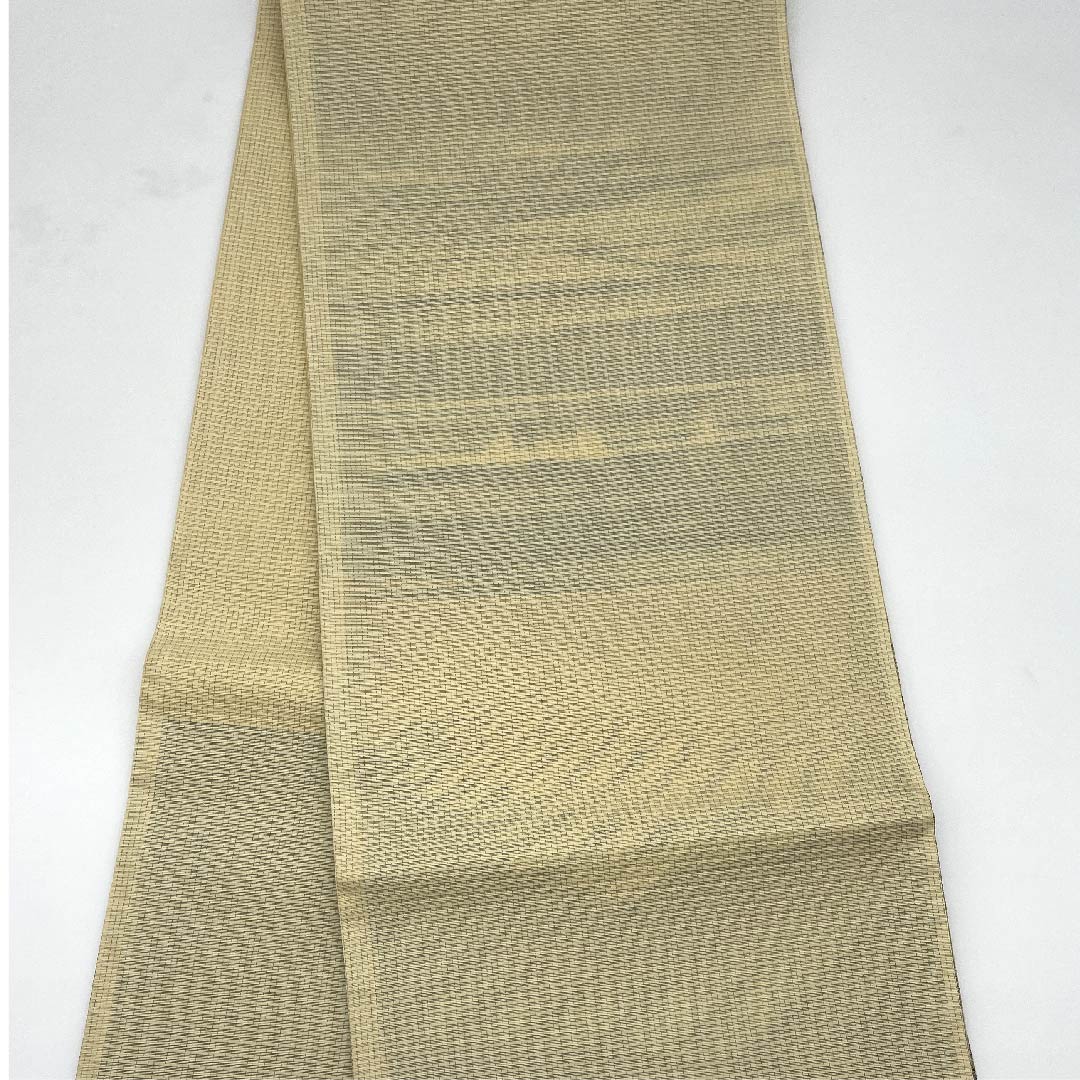 【未仕立】袋帯 正絹 NEWランク 麦藁色(むぎわらいろ) ラクダ シルクロード 月 帯丈472cm 六通 セミフォーマル ベージュ系 1123009031425