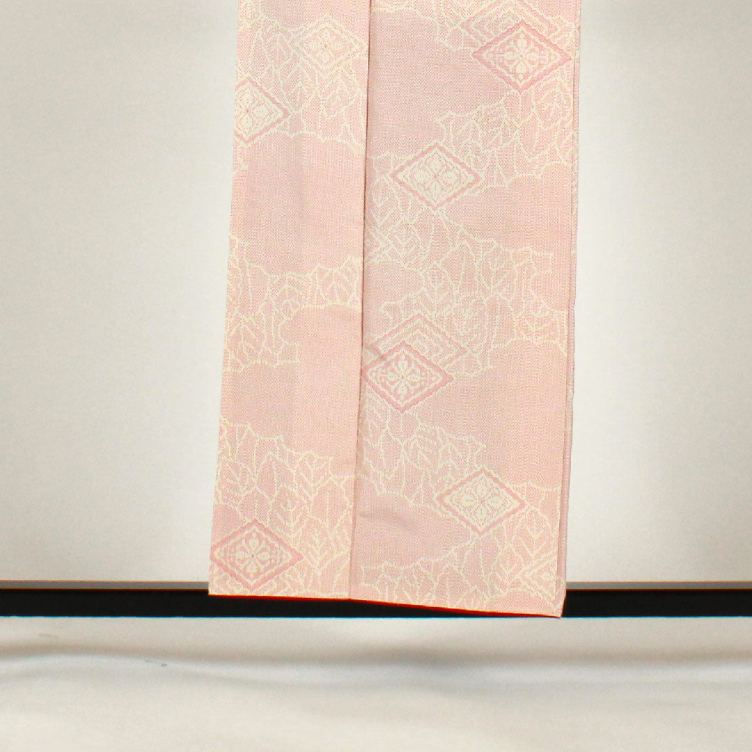 Tsumugi Length 158.5cm Sleeve length 62.5cm Cloud pattern Geometric pattern Poly S rank Awase Pink 1116001162313