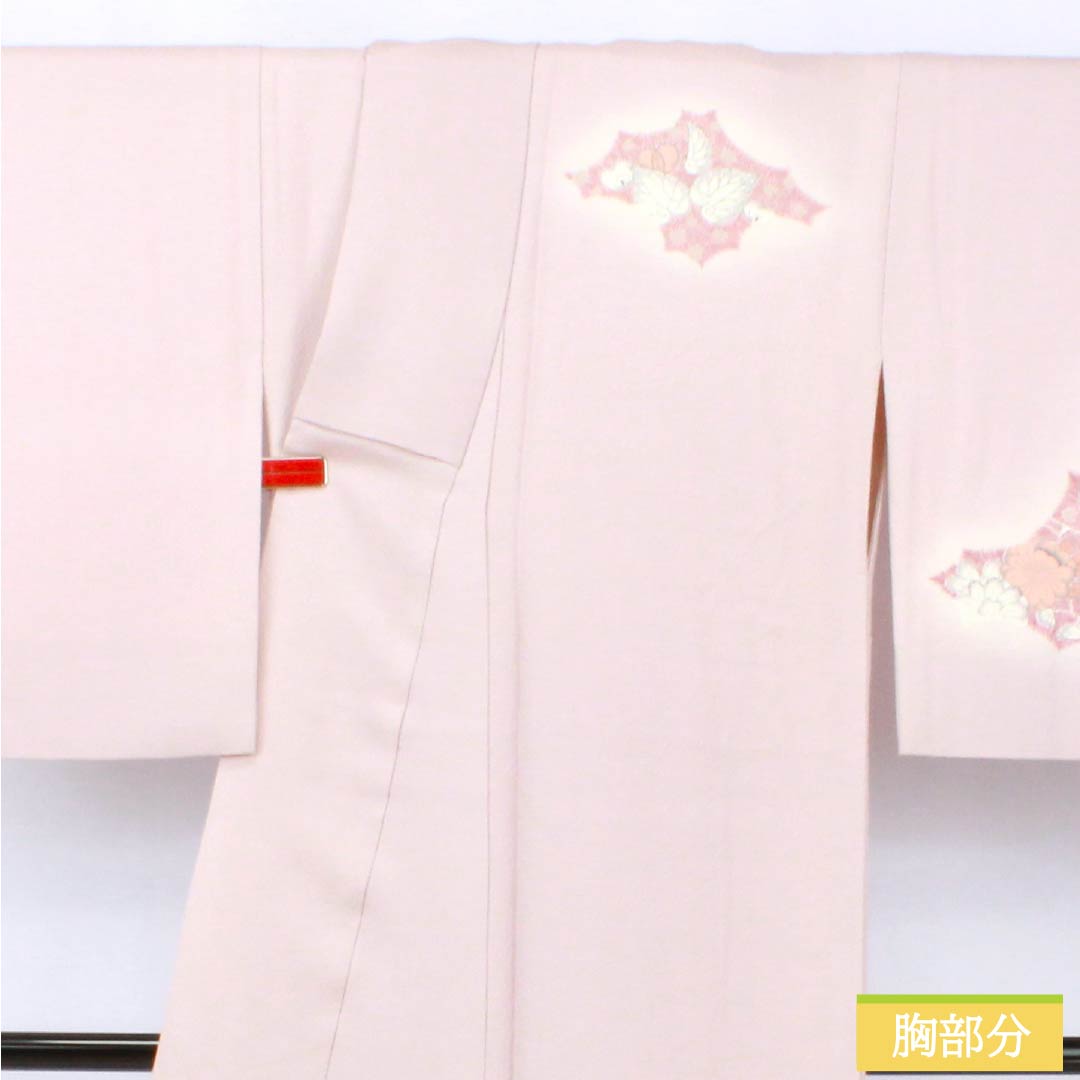 訪問着 正絹 Aランク 袷 身丈170.5cm 裄丈66cm 桜色(さくらいろ) 辻ヶ花 ピンク系 1112007163613