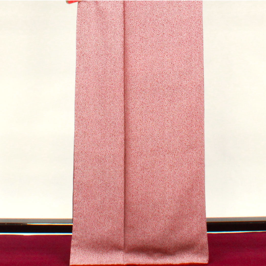 小紋 身丈166cm 裄丈62cm 袷 蘇芳色 人間国宝 中村勇二郎 江戸小紋 正絹 Sランク 赤系 1115002642512