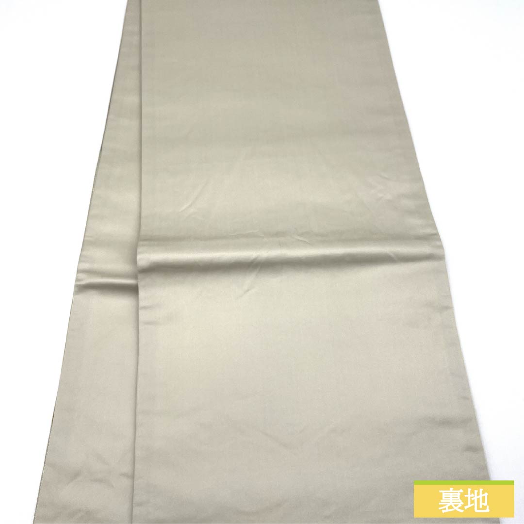 A-Rank Pure Silk Fukuro Obi by Kano Yuki, Perfect for Tomesode (Tomesode), Classic Floral Pattern, Treasure-Filled Design, 444cm Long, Six-Ply, Formal, Silver, Item Number: 1123015533322