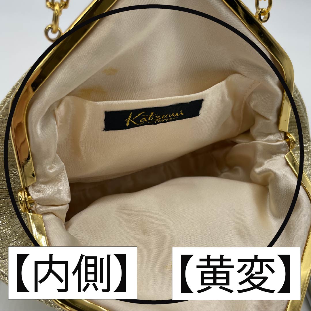 Party Bag, Semi-Formal, Gold, Sequins, Shell Shape, Katsumi-Tokyo-, Gold, S Rank, 113900044221