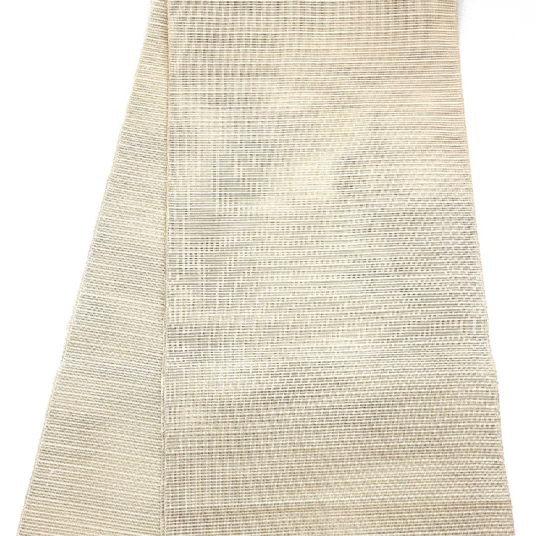 Nagoya obi, natural color, summer obi, silk, iris, cosmos, flowing water, obi length 366cm, pure silk, S rank, point pattern, formal, cream color, 1124004472315, open style