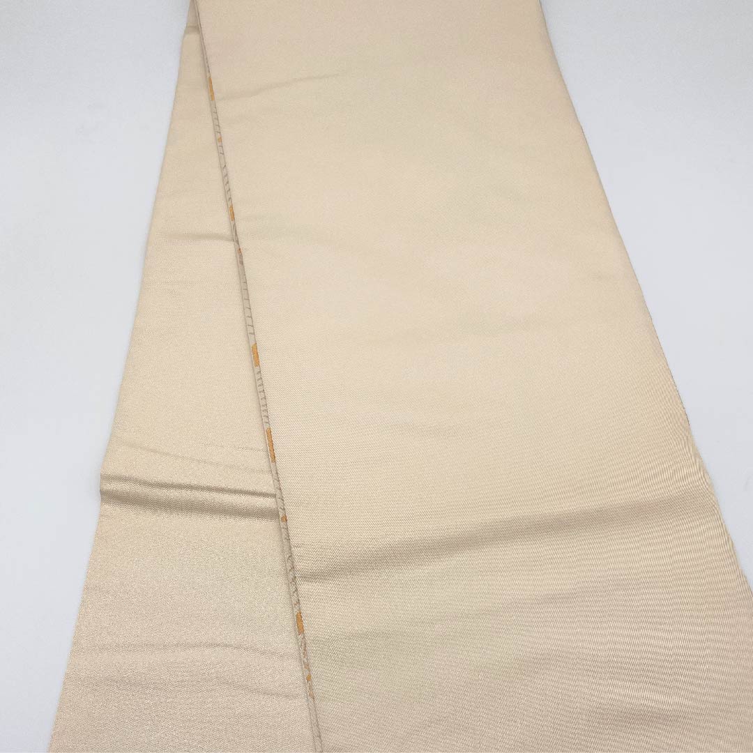 Fukuro Obi Gold Rinpa Crane Flowing Water Hikigaku Length 442cm Pure Silk A Rank Full Length Formal Gold 1123005333321