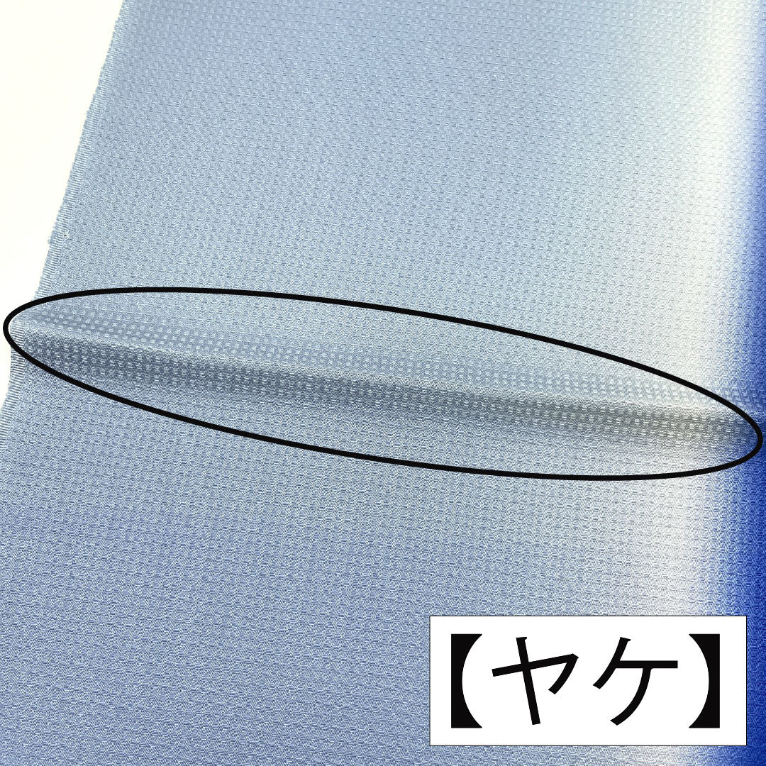 (Like new) Obiage (sash) made of pure silk, grade B, casual style, in deep bellflower and light indigo, made from Tango crepe, approximately 186cm long and 32cm wide, blue-based. Product code: 1136001074917