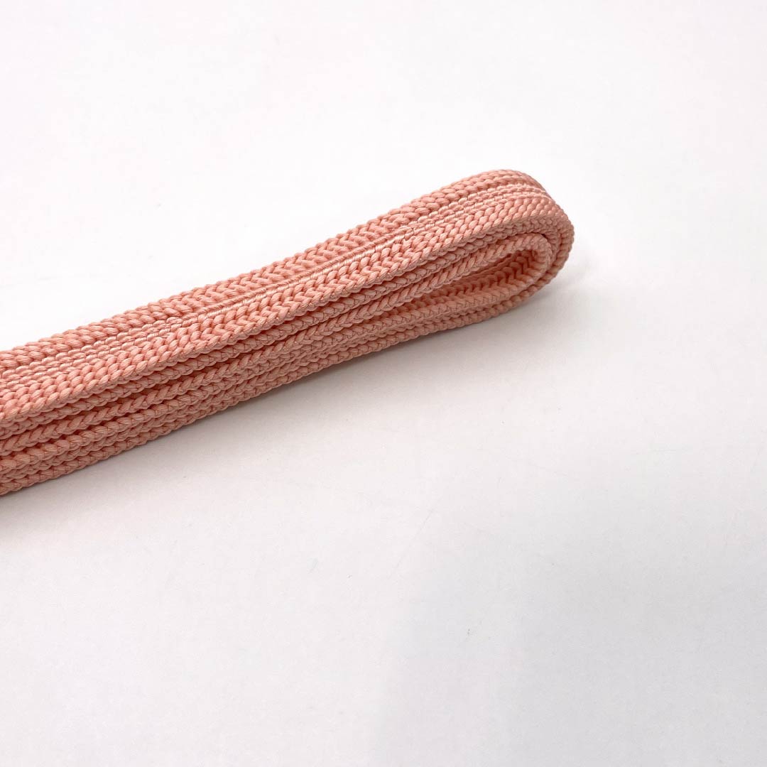 (新古品) 帯締め・帯揚げセット 正絹 NEWランク 東雲色(しののめいろ) 絞り 長さ約161cm 幅約1.5cm カジュアル ピンク系 1141000291313