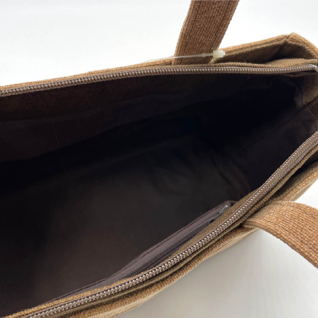 (Like New) Casual Japanese Style Bag, New Rank, Sake Bag, Rikyu Bag, Brown, 113900127114
