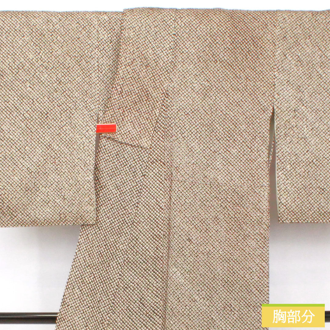Komon, pure silk, length 156cm, sleeve length 63.5cm, lined, all-dyed, Hikita-dyed, A rank, black, 1115004633310
