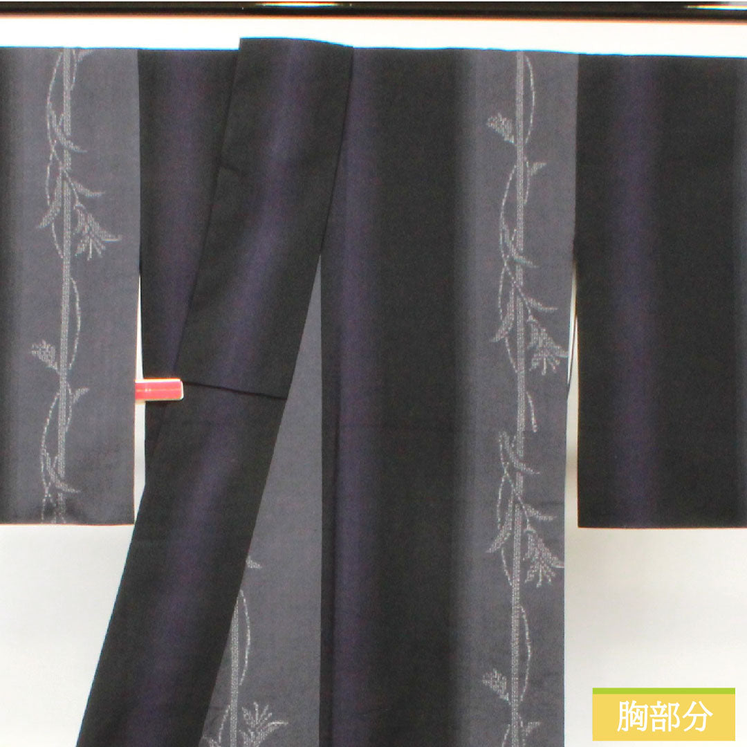 Yuki Tsumugi silk Length 161.5cm Sleeve length 64.5cm Abstract pattern S rank Awase Gradient 1116003342499