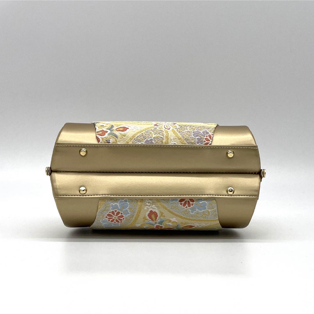 (新古品)草履バッグセット フォーマル NEWランク 七宝 帯地 低反発草履 Laソール Lサイズ 金系 1133000481421