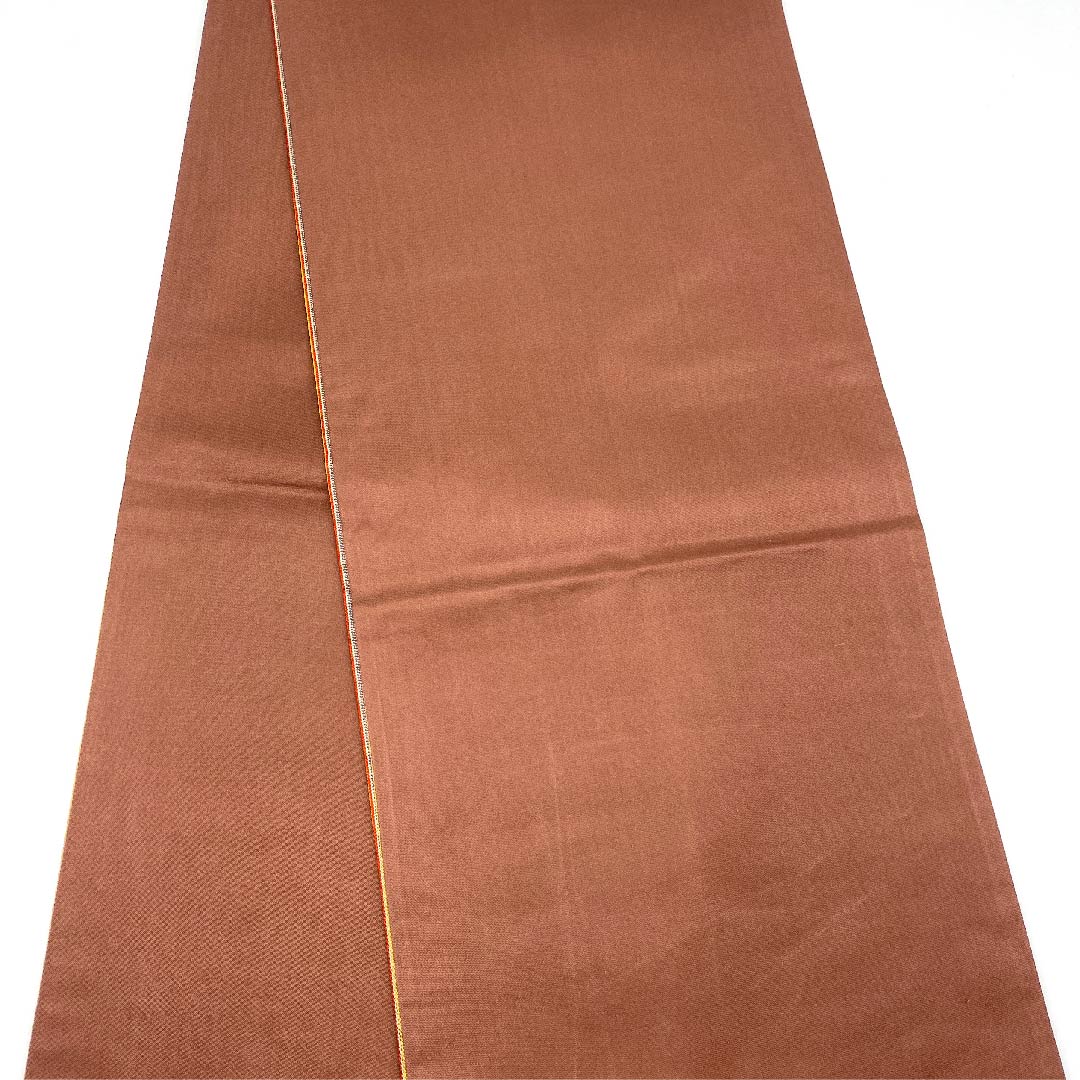 Fukuro Obi, Striped, Floral Pattern, Length 442cm, Pure Silk, A Rank, Full Length, Casual, Gradient Style, 1123005973399