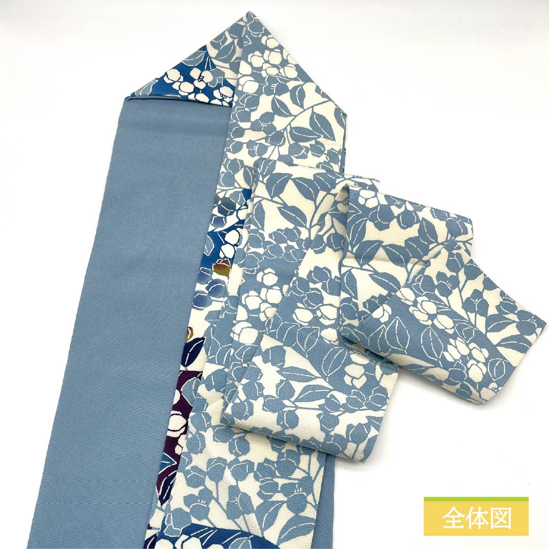 名古屋帯 生成り色(きなりいろ) 京紅型 作家物 栗山吉三郎 帯丈373cm 正絹 Sランク ポイント柄 カジュアル 白系 1124007072311 名古屋仕立て