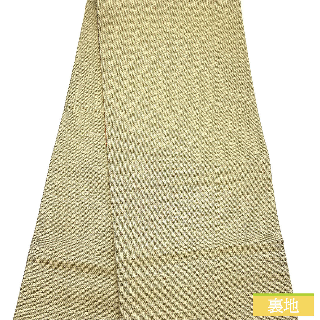 Fukuro Obi (sash), pure silk, A-rank, horizontal stripes, Nishijin-ori weave, length 468cm, six-fold, casual, gradient pattern, product number 1123016433499