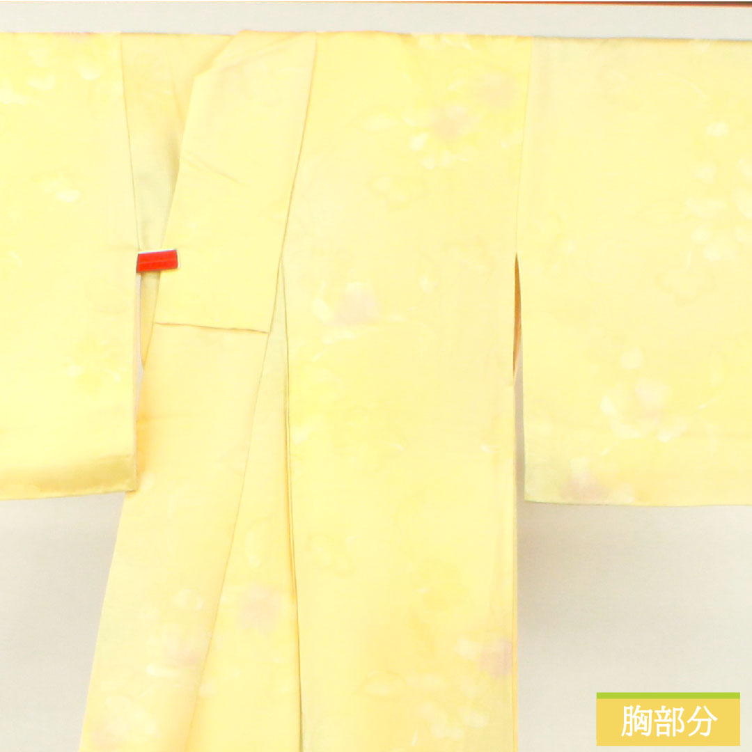 小紋 正絹 身丈153.5cm 裄丈63cm 袷 ぼかし染 花模様 Sランク グラデーション系 1115004032299