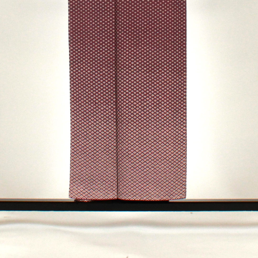 Komon, Length 155cm, Sleeve length 64cm, Awase, Four diamonds, Pure silk, S rank, Purple, 1115001522320