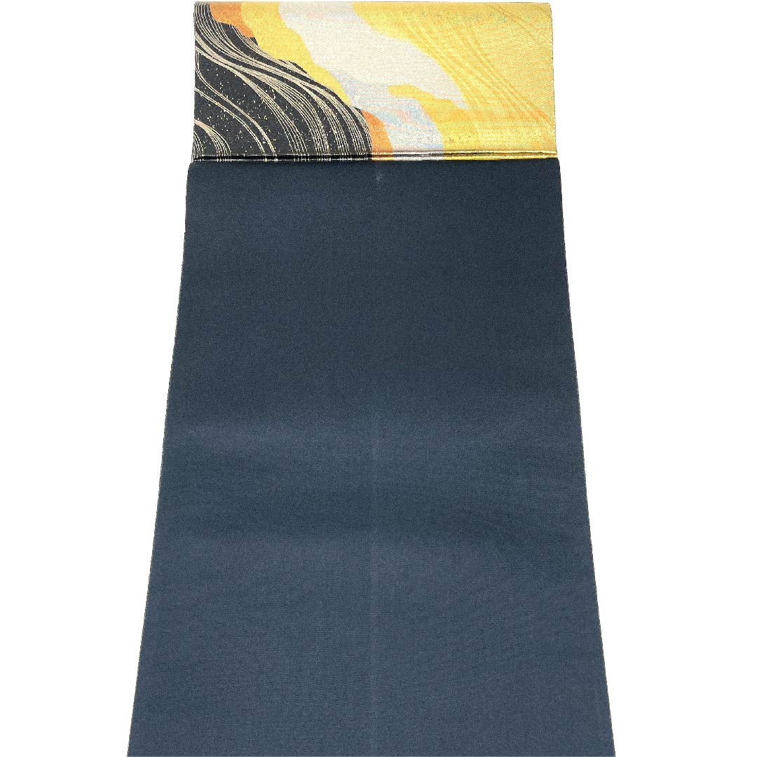 Fukuro Obi Gold Foil Flowing Water Length 444cm Pure Silk A Rank Six-way Formal Gold 1123003023321