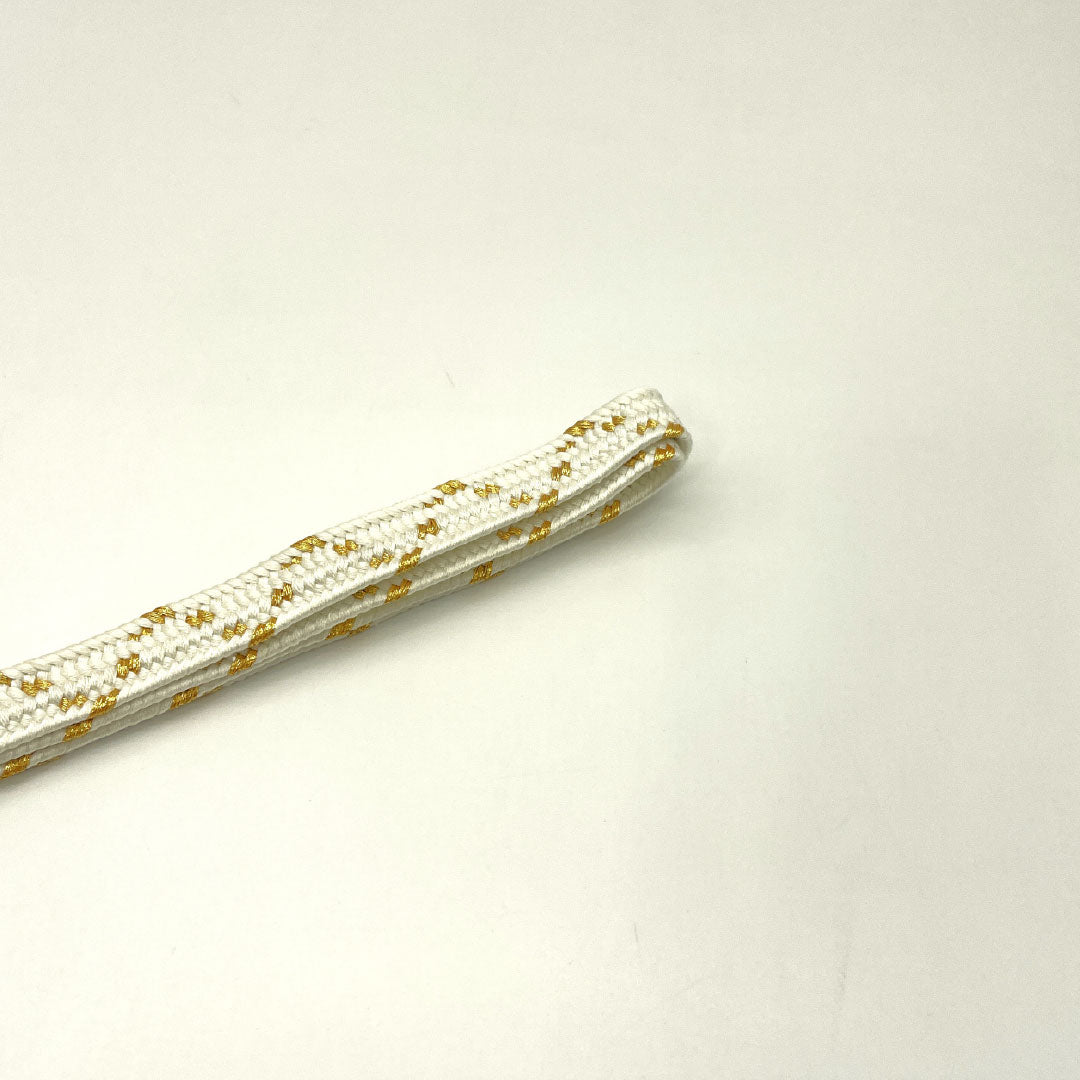 (New Old Stock) Obiage and Obijime Set, Pure Silk, NEW Rank, Milky White, For Tomesode, Butterfly, Turtle Knot, Length approx. 160cm, Width approx. 1.4cm, Formal, White-based, 1141000351311
