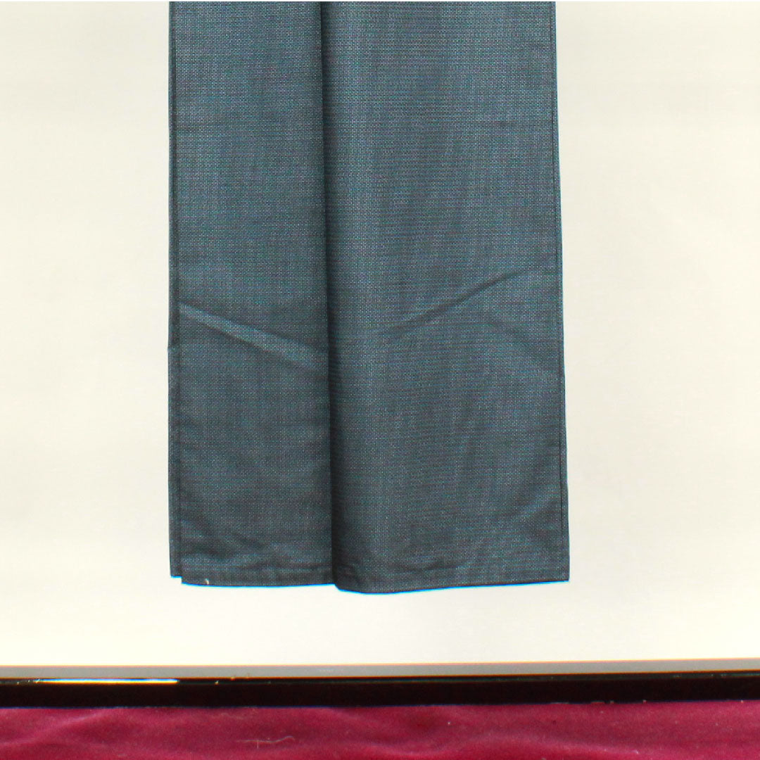 Men's, Length 142.5cm, Oshima Tsumugi, 100% Tortoiseshell, Pure Silk, A Rank, Lined, Navy Blue, 1119000573418