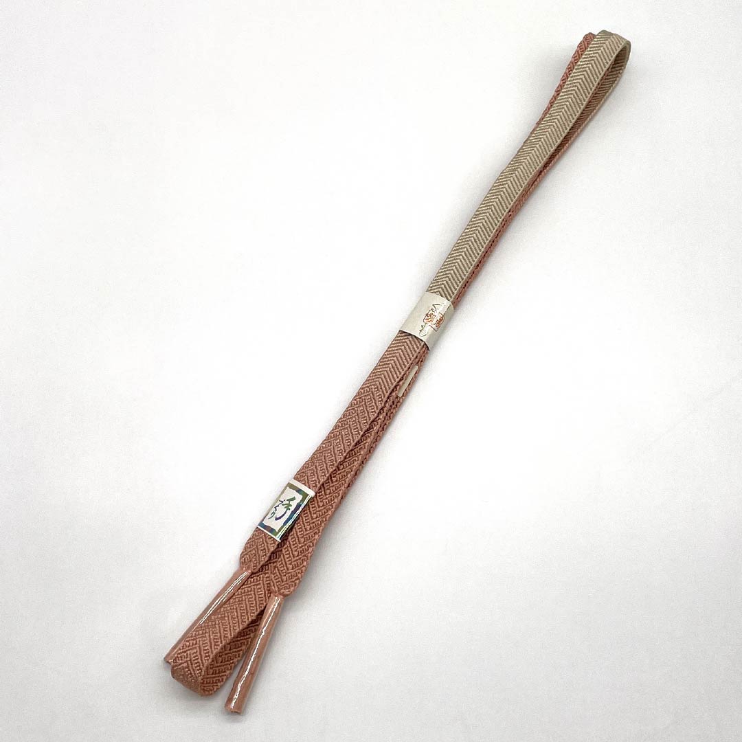 (新古品) 帯締め・帯揚げセット 正絹 NEWランク 浅紅色(あさべにいろ) 青白磁色(せいはくじいろ) 花柄 東雲色(しののめいろ) 長さ約167cm 幅約1.7cm フォーマル ピンク系 1141000251313