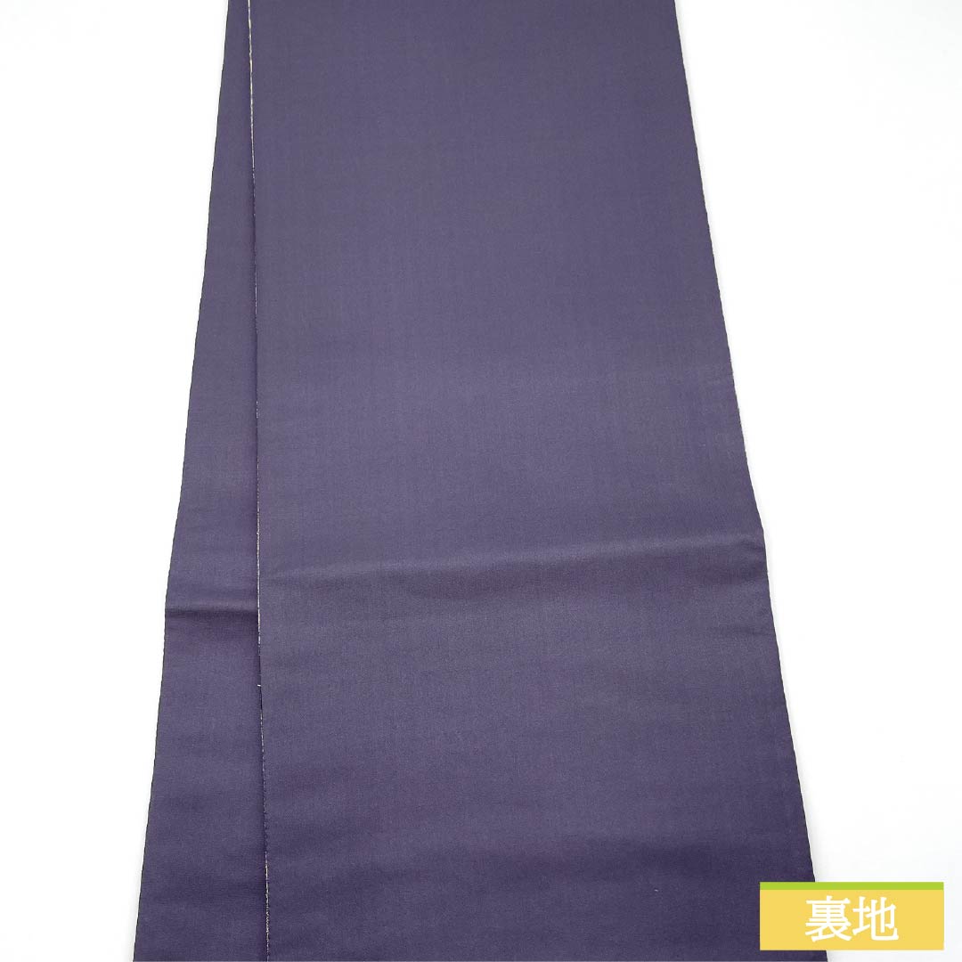 袋帯 正絹 裏色(うらいろ) 辻ヶ花 花菱 帯丈448cm Sランク 六通 セミフォーマル 青系 1123015042317