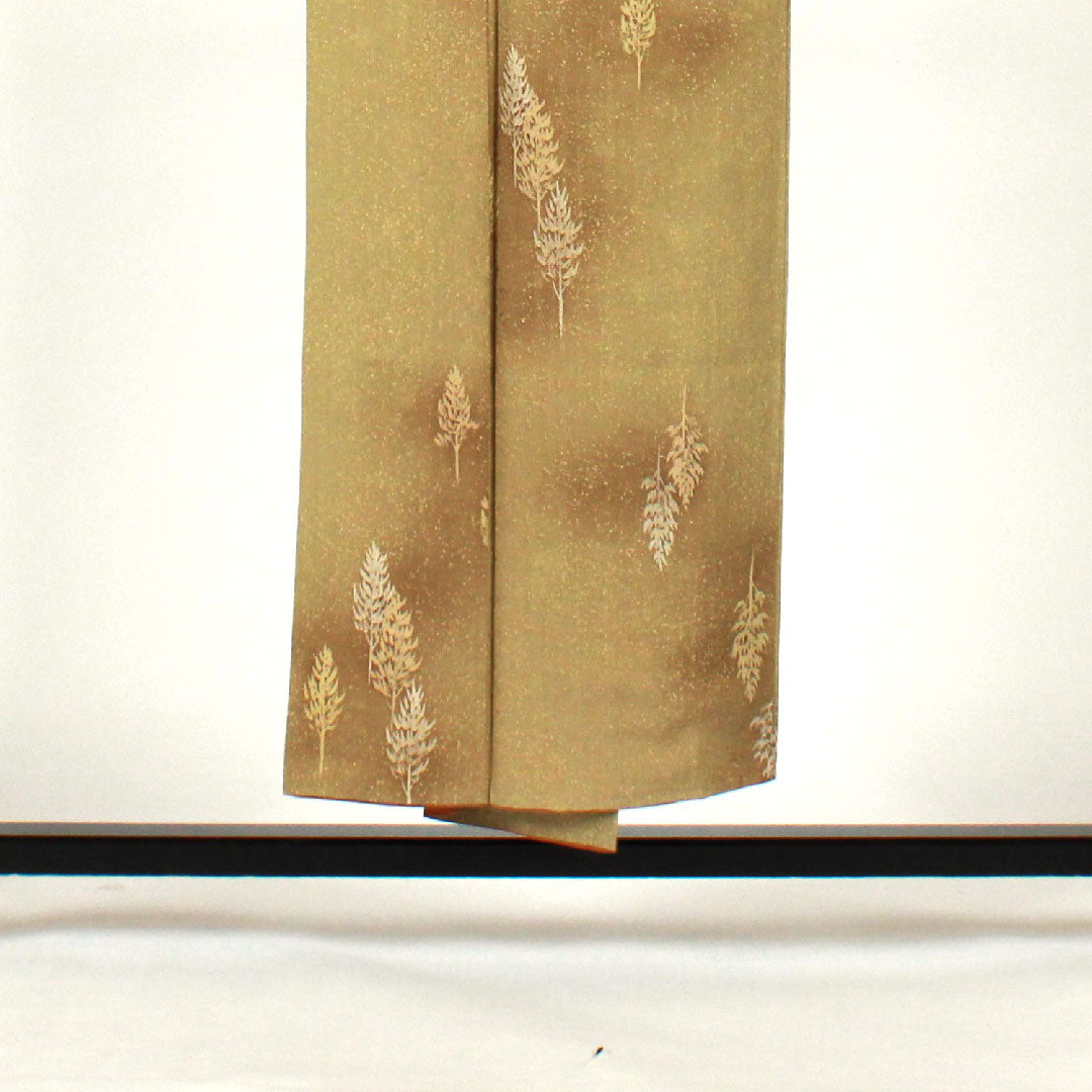 Komon, Length 150.5cm, Sleeve length 62cm, Lined, Pure silk, A rank, Yellow, 1115001773123