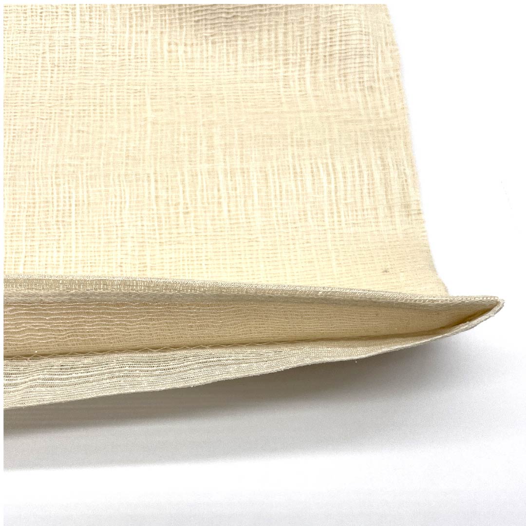 Fukuro Obi (sash) in off-white (kinari-iro) Summer obi with abstract pattern Length: 430cm Pure silk B rank Point pattern Casual Cream color 1123007484315
